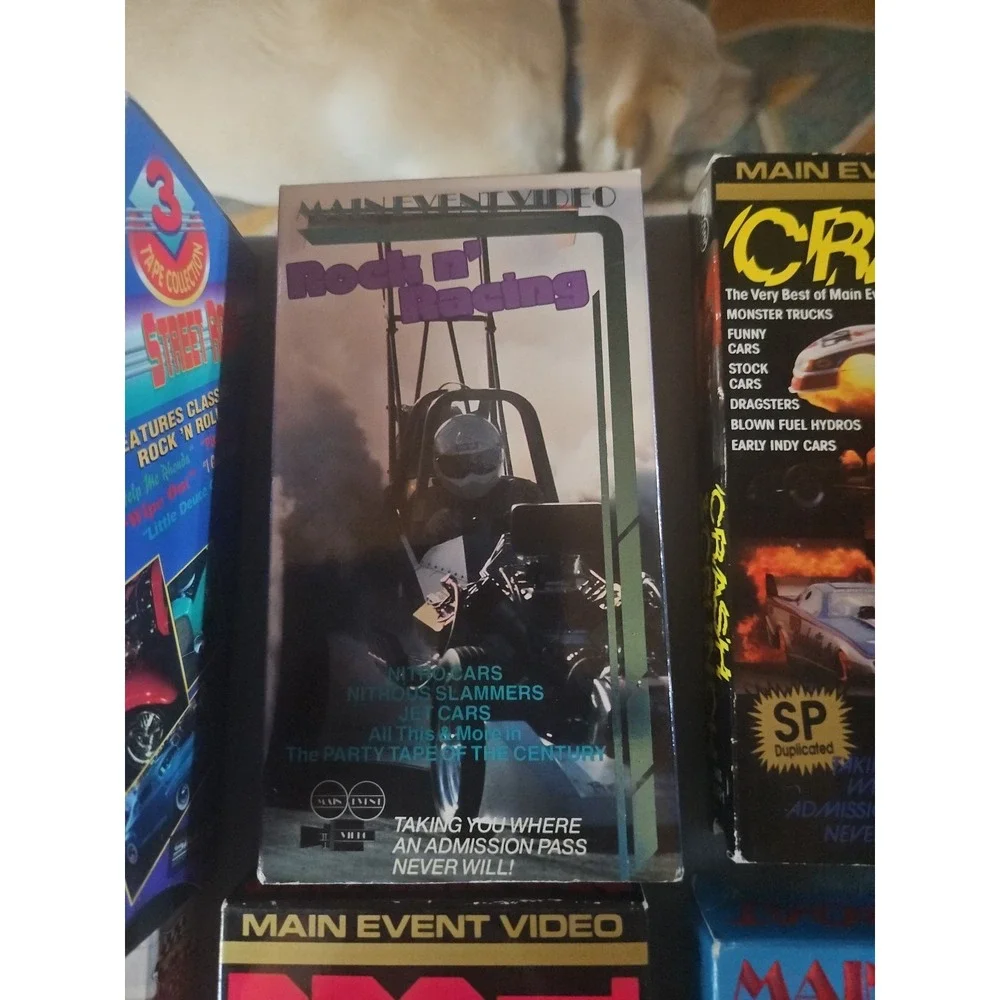 Drag Racing Motorsports Street Rods Crashes Drag Race VHS Tape Lot of 12 Vtg 80s